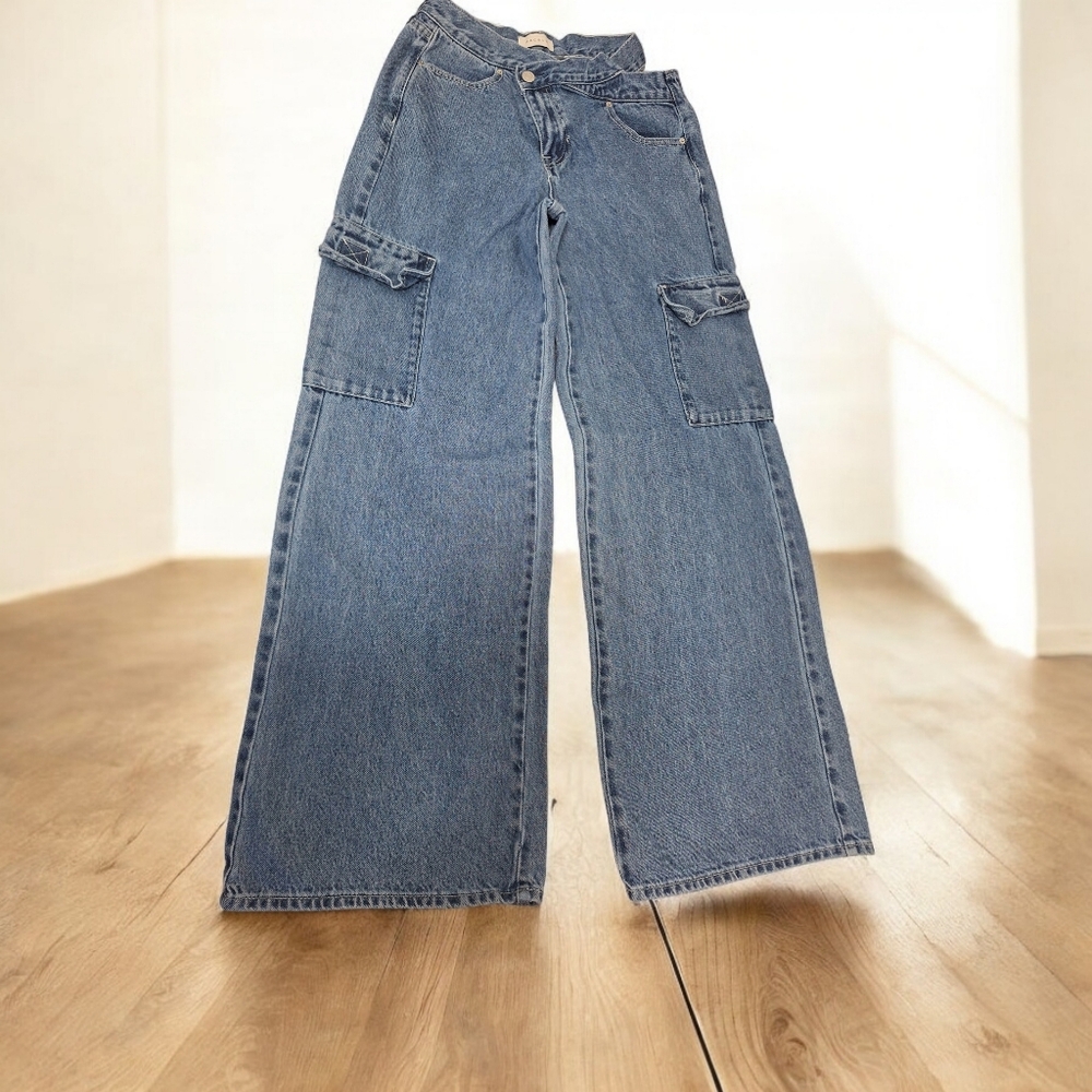 PacSun Denim Utility Wide Leg Jeans
